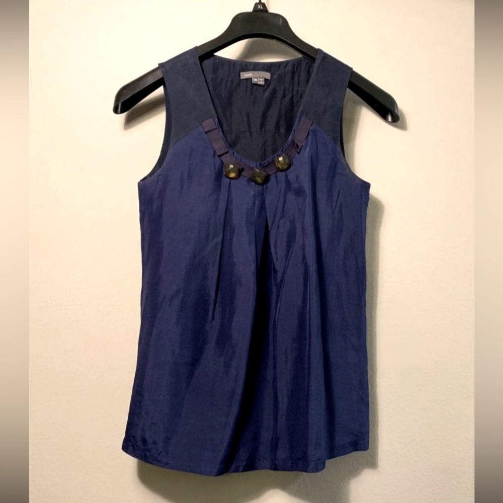 Vince Womens Silk Top